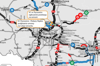 Autostrada A1 na Śląsku - słynne fale Dunaju