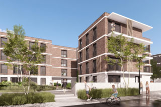 Wizualizacja nowego osiedla w dzielnicy Tłoki