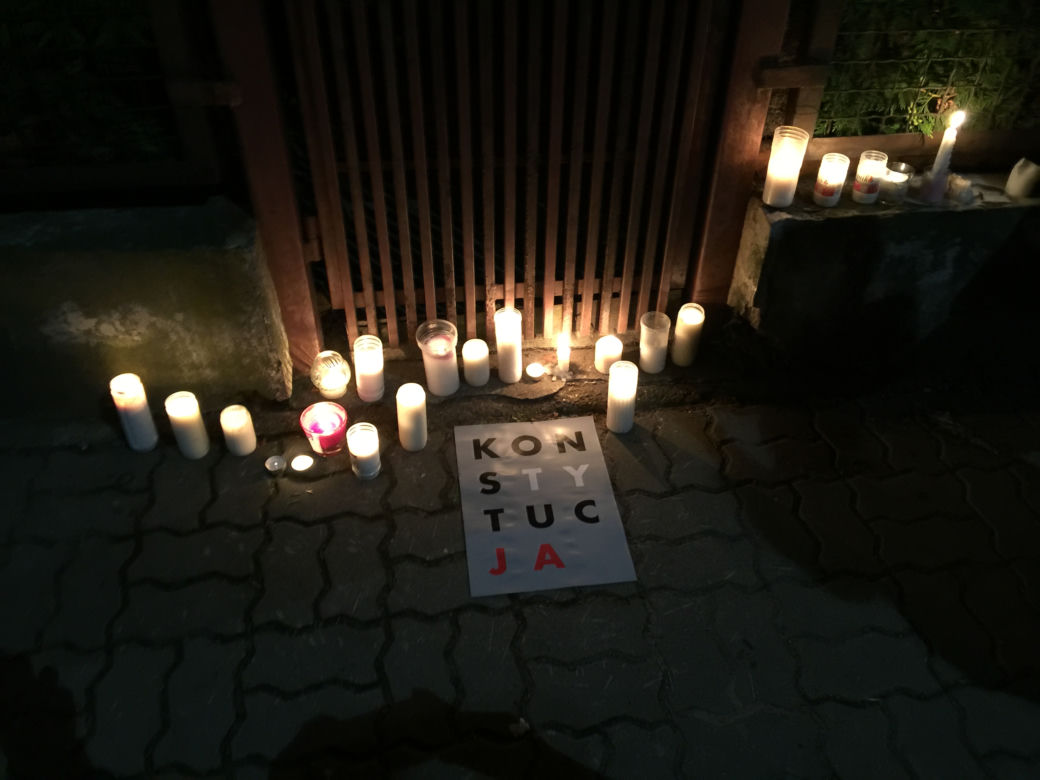 Protest przed domem Jarosława Kaczyńskiego, 22 lipca