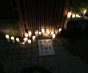 Protest przed domem Jarosława Kaczyńskiego, 22 lipca