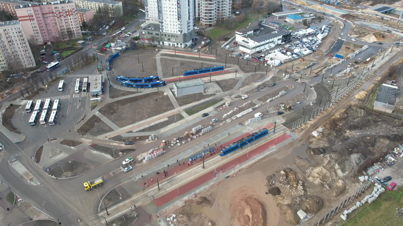 Linia tramwajowa do Górki Narodowej gotowa już w wakacje. Zobaczcie zdjęcia z budowy!
