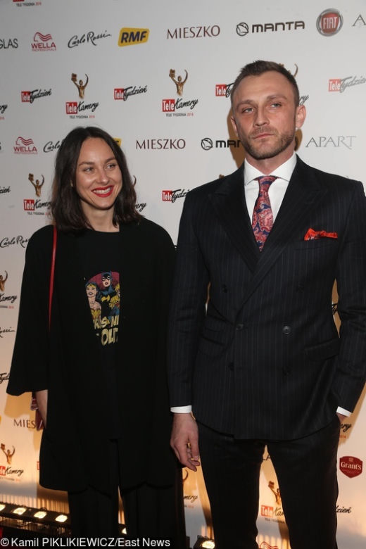 Marta Malikowska i Kamil Nożyński na gali rozdania Telekamer 2019