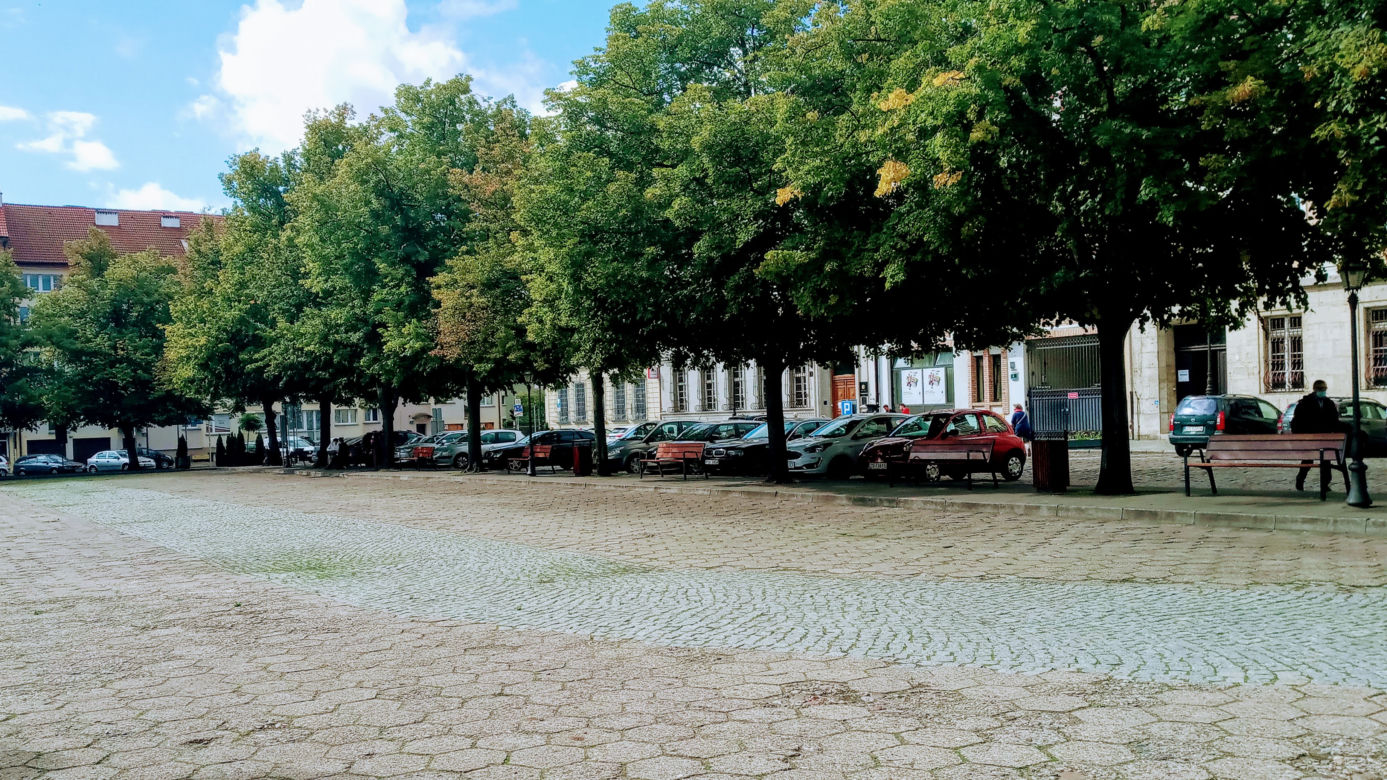 Plac Orła Białego w przeddzień rozpoczęcia przebudowy