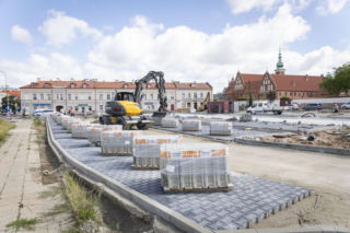 Ma być tu parking na 200 samochodów. Zgodnie z planem idą prace związne z remontem parkingu przy ul. Bernardyńskiej