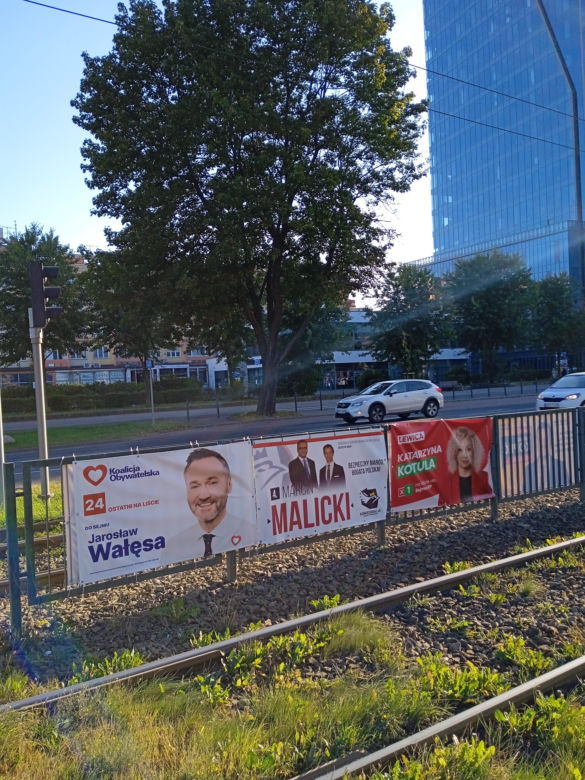 Plakaty wyborcze w Gdańsku