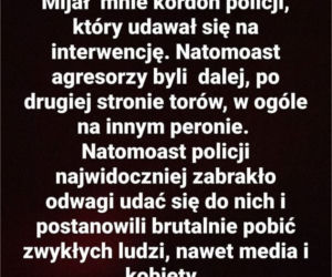Gwiazdror Barw szczęścia oskarża policję o brutalne pobicie