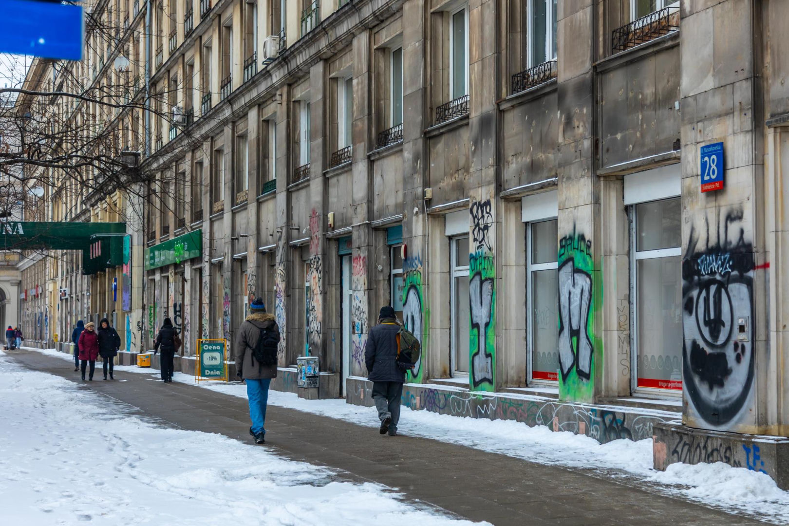 Graffiti w centrum Warszawy w 2026 r.