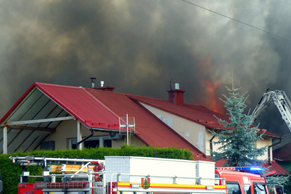 Pożar w Nisku