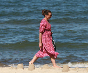 Katarzyna Herman na plaży