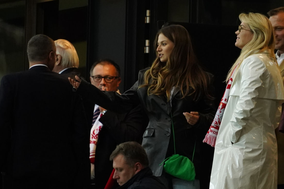 Anna Lewandowska na meczach