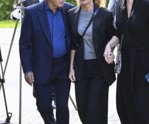 Jan Englert i Beata Ścibakówna, pogrzeb Jana Frycza