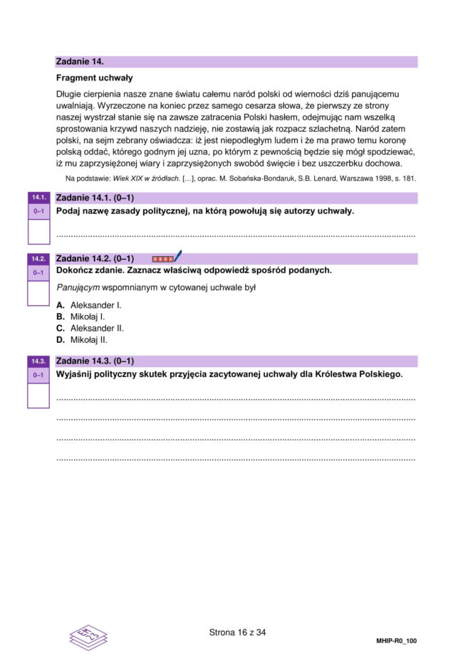 Próbna matura 2026 z historii: Arkusze CKE, pytania i odpowiedzi [14.01.2026]