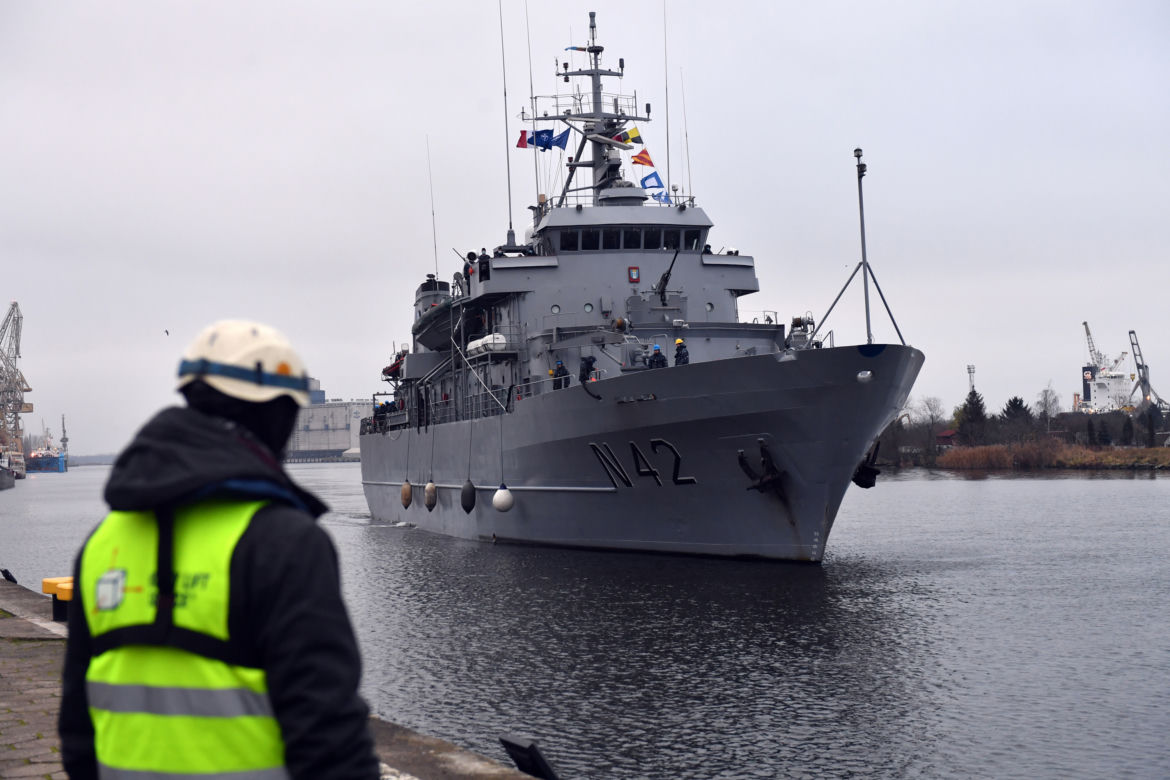 Okręty NATO wpłynęły do szczecińskiego portu