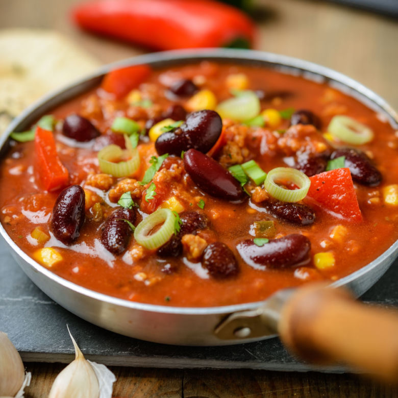 Wegetariańskie Chilli con carne - przepis na Chili sin carne