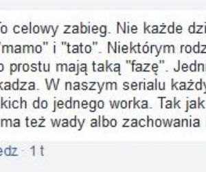 M jak miłość - wypowiedź Wojtuś