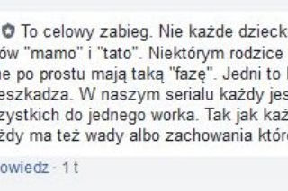 M jak miłość - wypowiedź Wojtuś