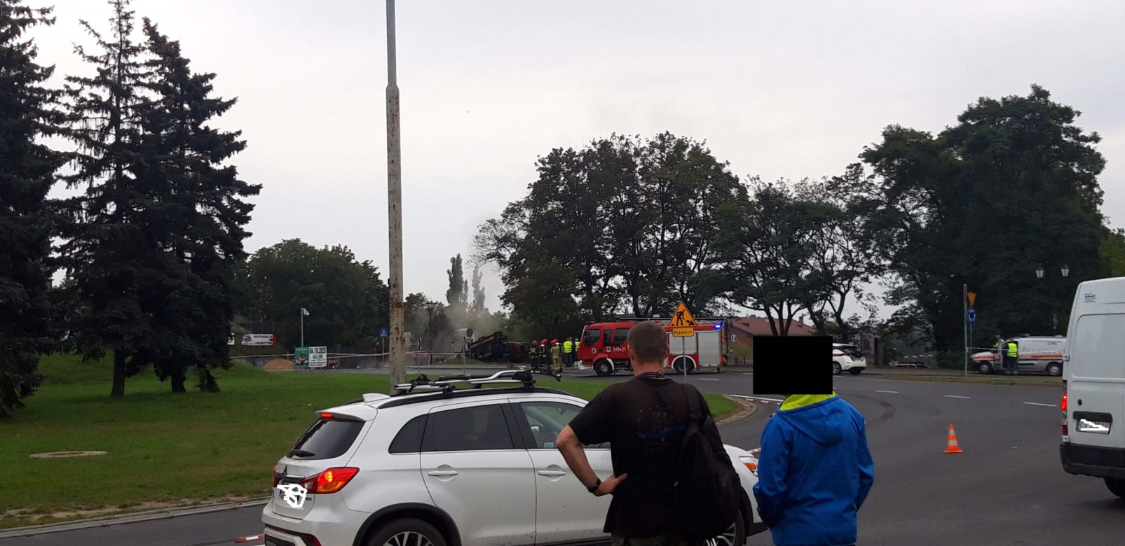Awaria gazociągu w centrum Torunia. Akcja służb