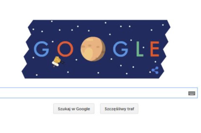 Google Doodle Przelot sondy New Horizons obok Plutona