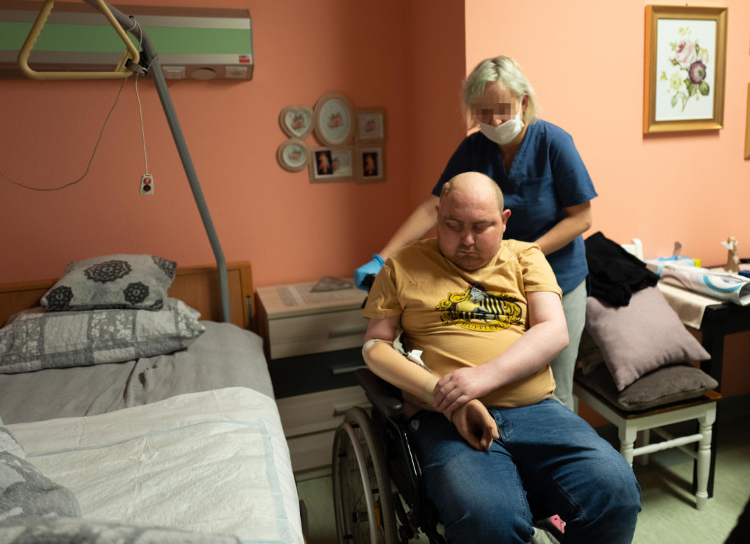 Volodymir trafił do hospicjum
