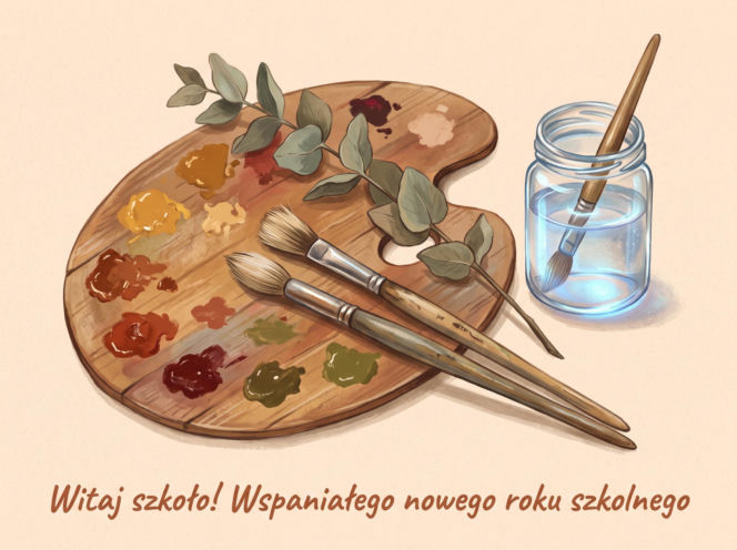 kartka na rozpoczęcie roku szkolnego