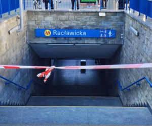 Pożar na stacji metra Racławicka sparaliżował ruch podziemnej kolejki