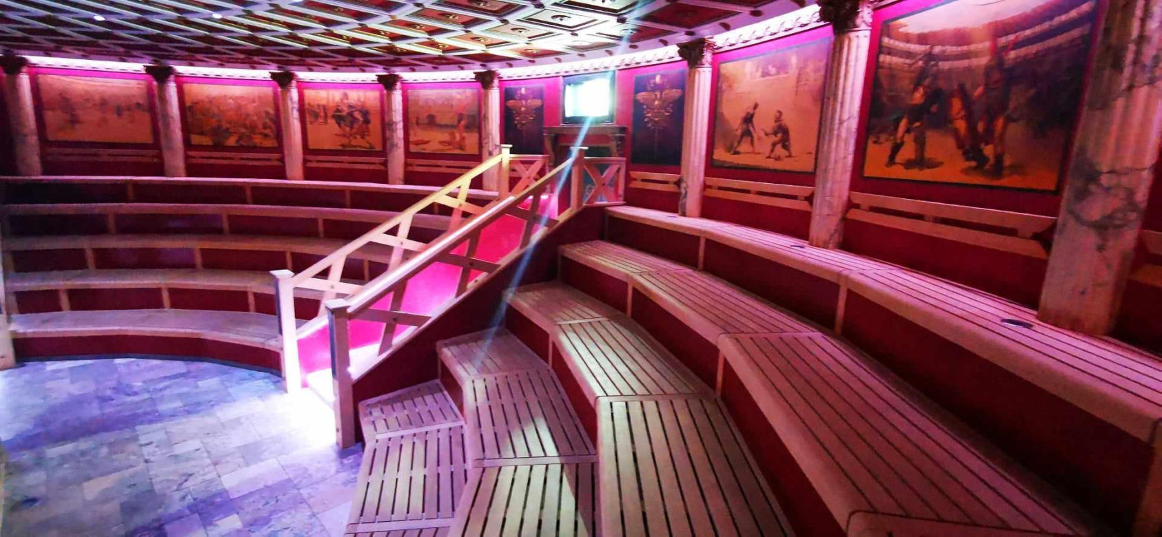 Sauna Colosseum, wnętrze