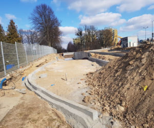 Trwa budowa przejścia pod torami na ul. Jeziornej w Olsztynie