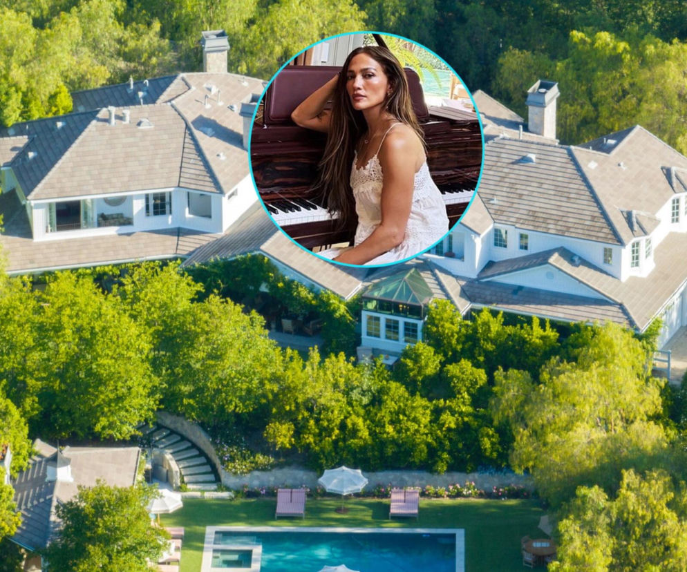 Luksusowa posiadłość Jennifer Lopez. Na miniaturze gwiazda przy fortepianie. O nowym domu gwiazdy przeczytasz na Eska.