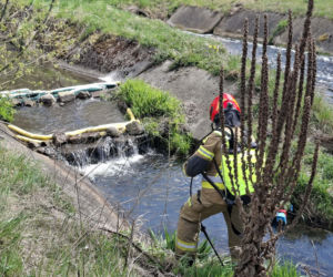 Nieznana substancja w rzece Kamiennej