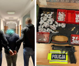 34-latek próbował ukryć narkotyki, ale wpadł przez policyjnego psa