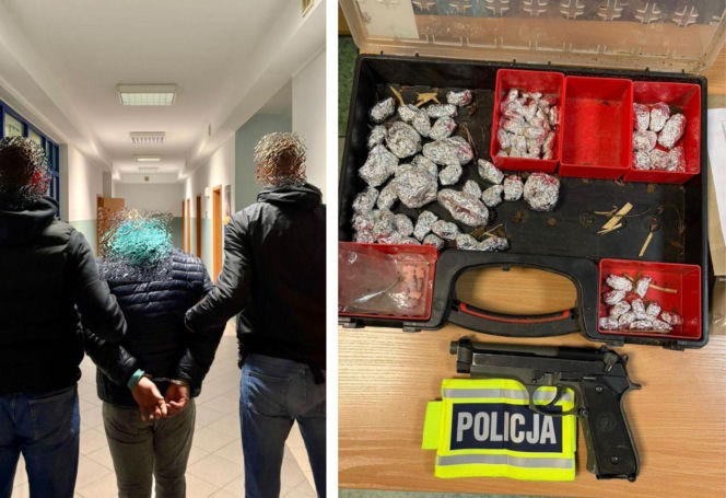 34-latek próbował ukryć narkotyki, ale wpadł przez policyjnego psa