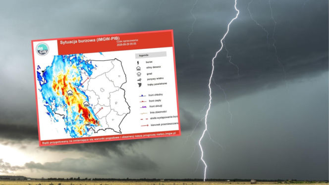 Groźne burze i gradobicia nad Polską! Jest alert RCB, WOT w pełnej gotowości 
