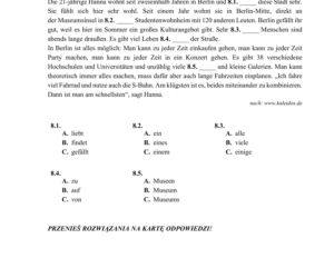 Matura 2019 niemiecki rozszerzony. ARKUSZE I ODPOWIEDZI