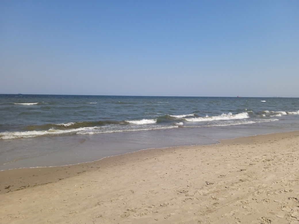 Mieszkańcy korzystają ze słonecznej pogody. Na plaży w Jelitkowie widać już pierwszych spacerowiczów!