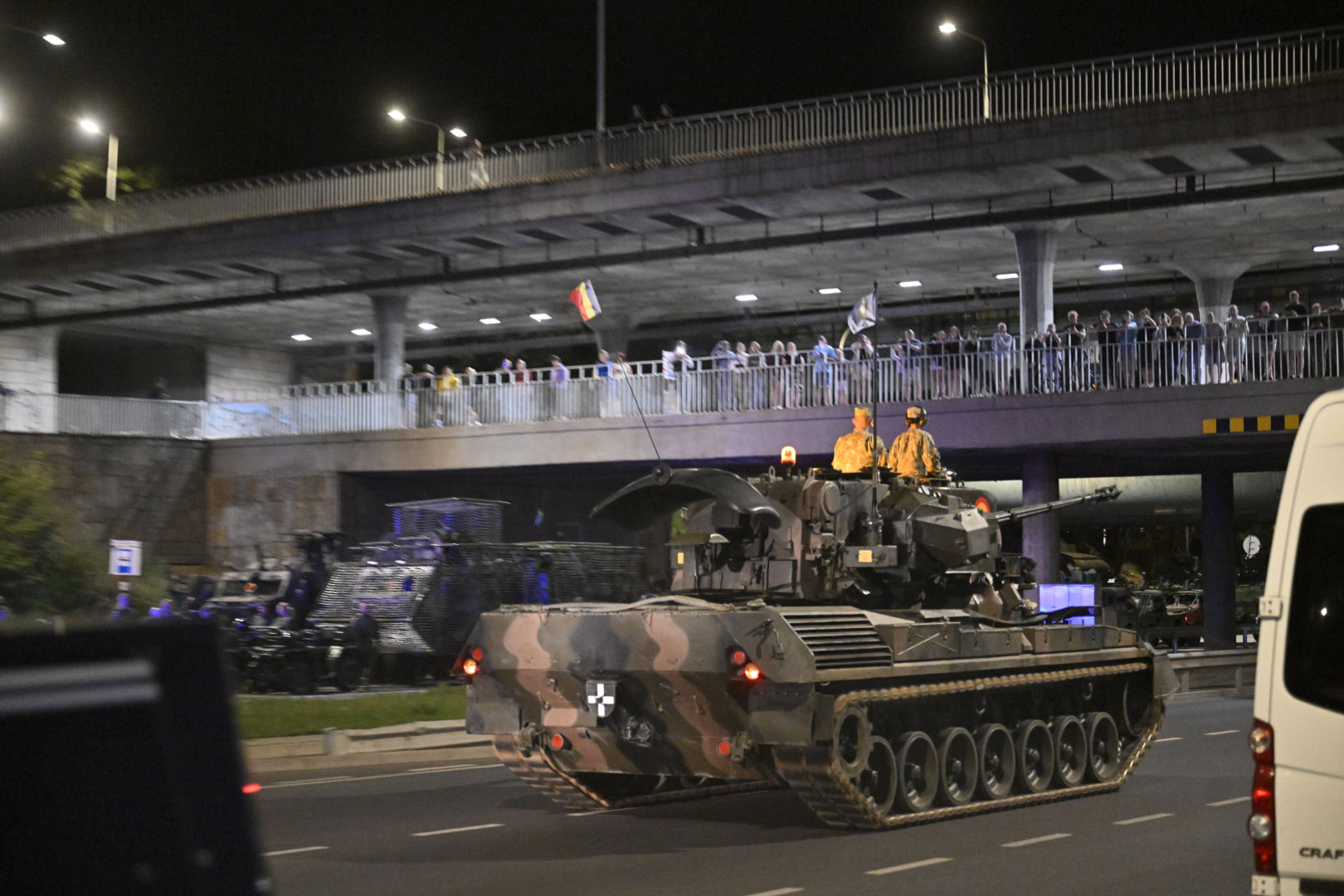 Nocna próba defilady wojskowej w Warszawie 2