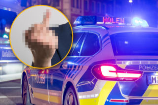 Polski bus zatrzymany na niemieckiej autostradzie. Pijany pasażer pokazał policjantom wulgarny gest