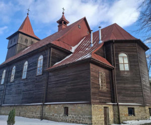 Parszów. Drewniany kościół pw. Zesłania Ducha Świętego