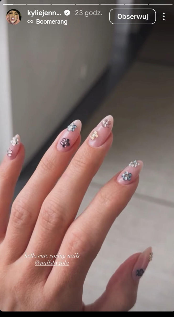 To najmodniejszy manicure tej wiosny. Kylie Jenner już go nosi