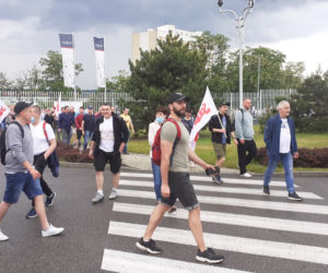 Związkowa Solidarność w MAN BUS nadal protestuje! Dziś przed zakładem było głośno