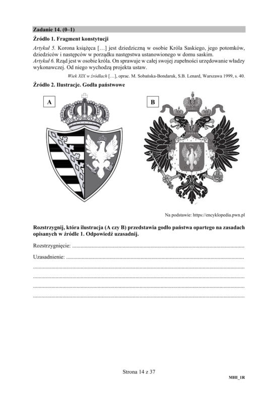 Matura 2019. Historia poziom rozszerzony. Arkusz CKE