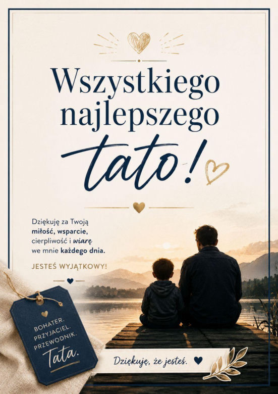 Dzień Ojca. Piękne kartki do wysłania tacie