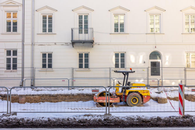 Przebudowa ul. Okrzei w Warszawie