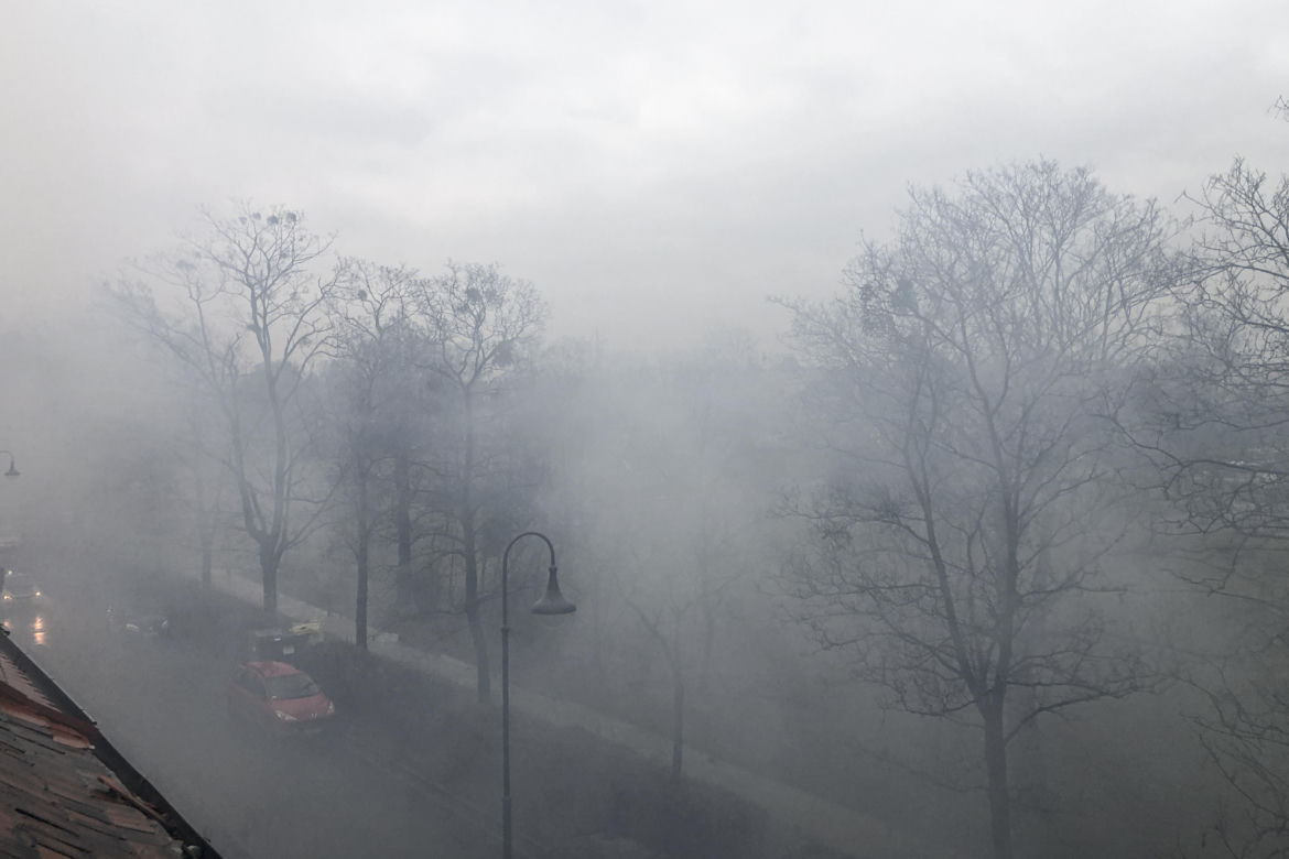 Pożar na wrocławskim Sępolnie we Wrocławiu 