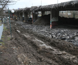 Rozbiórka wiaduktu 