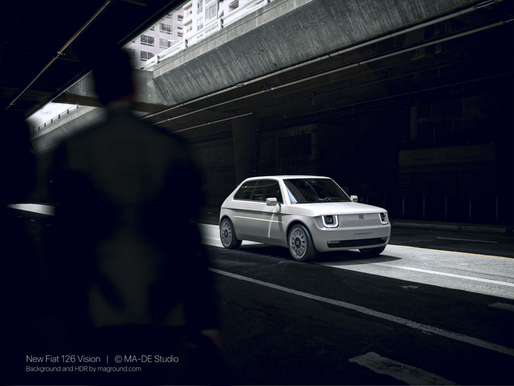 Nowy Fiat 126 - projekt studia MA-DE