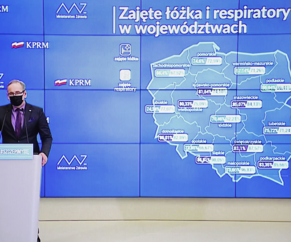 Koronawirus w Polsce. Minister zdrowia Adam Niedzielski podczas konferencji prasowej