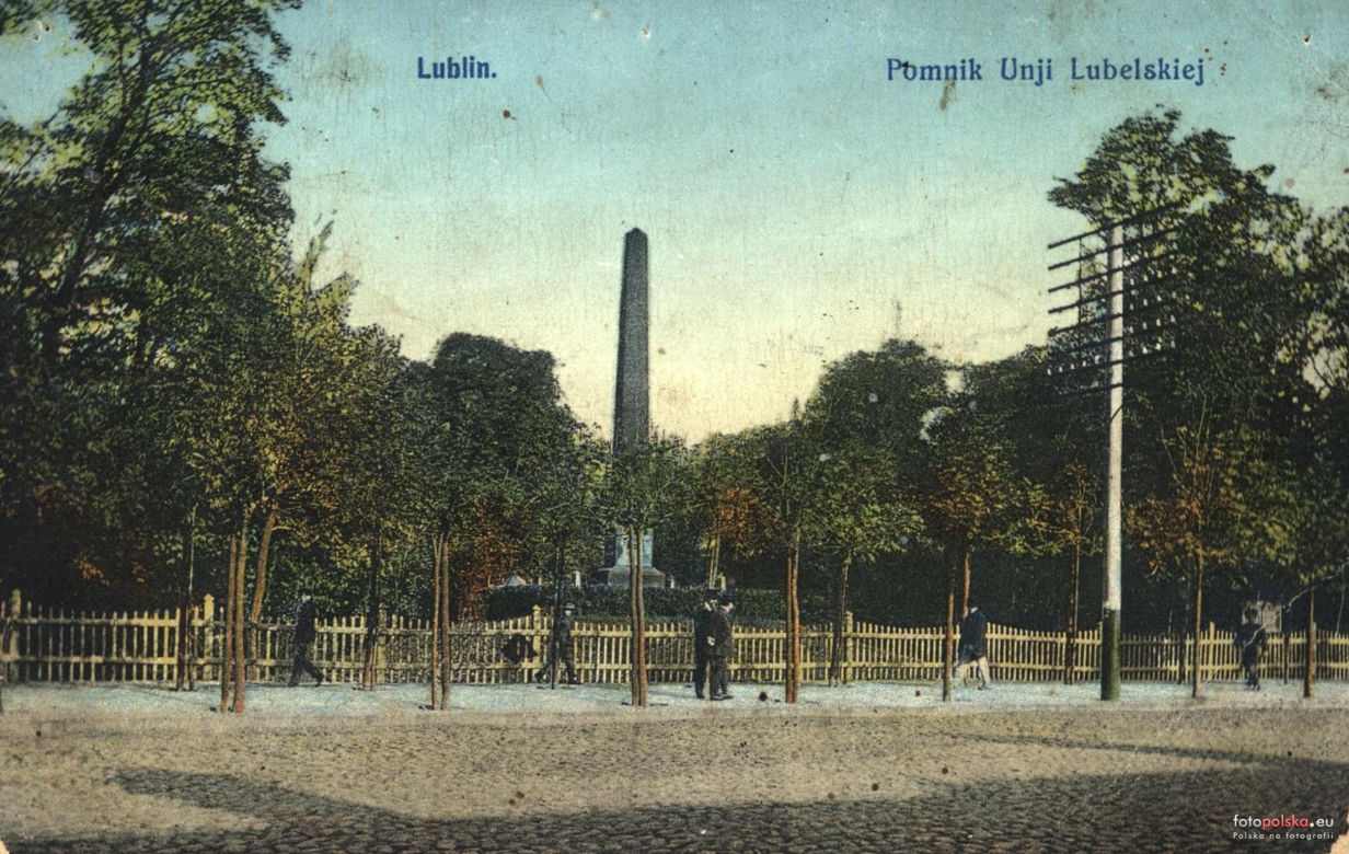Pomnik Unii Lubelskiej w Lublinie na archiwalnych zdjęciach