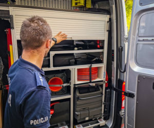 Policyjny Volkswagen Crafter