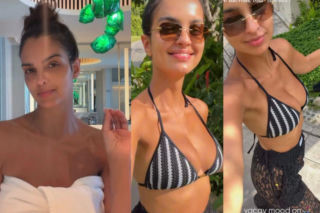 Zjawiskowa Klaudia El Dursi kusi w ręczniku i bikini. Pokazała się bez makijażu