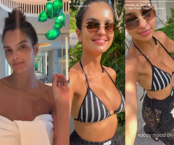 Klaudia El Dursi pozuje w samym ręczniku. Jest też bez makijażu!